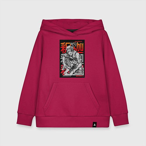 Детская толстовка-худи Повесть о конце света Будда Древнеиндийский бог / Маджента – фото 1