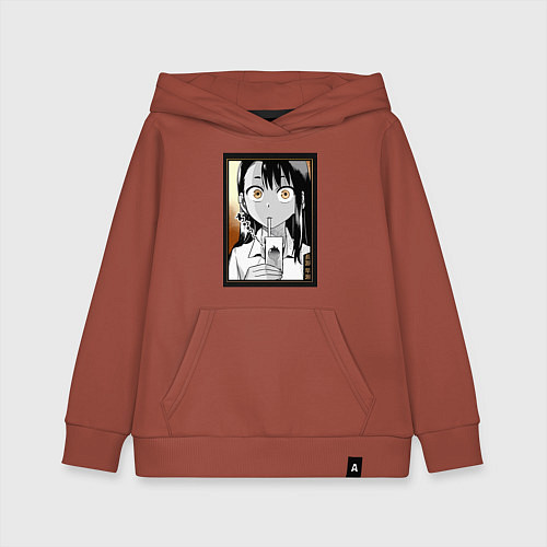 Детская толстовка-худи Не издевайся Нагаторо Хаясэ / Кирпичный – фото 1