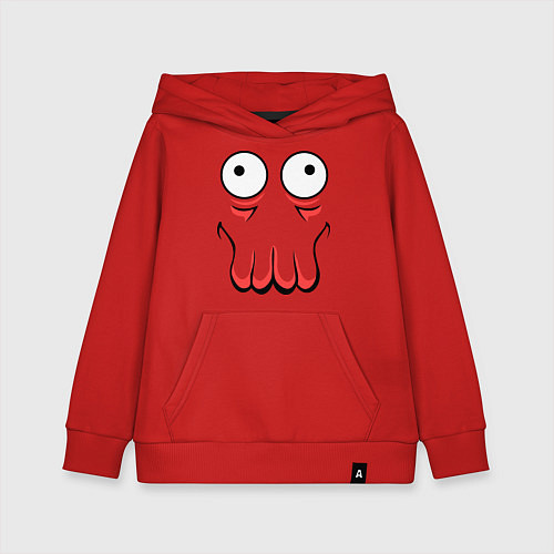 Детская толстовка-худи John Zoidberg Face / Красный – фото 1