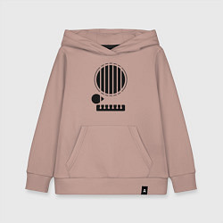 Толстовка детская хлопковая Моя гитара, цвет: пыльно-розовый