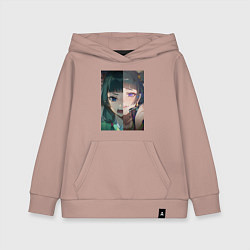 Толстовка детская хлопковая Монолог фармацевта Маомао коллаж, цвет: пыльно-розовый
