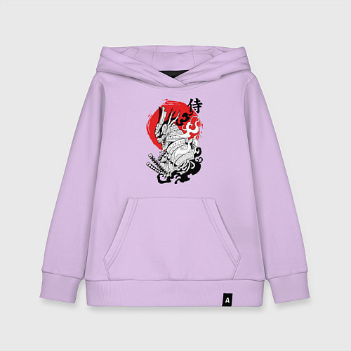 Детская толстовка-худи Самурай в маске Хання / Лаванда – фото 1