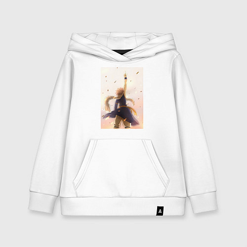 Детская толстовка-худи Хвост Феи Нацу Драгнил / Белый – фото 1