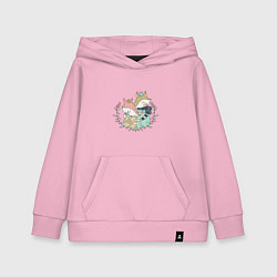 Толстовка детская хлопковая Влюблённые лисички, цвет: светло-розовый