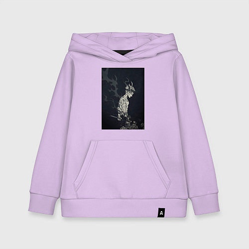 Детская толстовка-худи Чёрный клевер Аста антимаг / Лаванда – фото 1