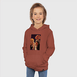 Толстовка детская хлопковая Хвост Феи Нацу Драгнил Люси Хартфилия, цвет: кирпичный — фото 2