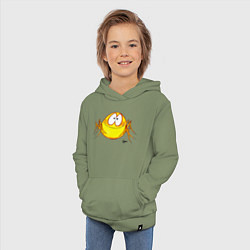 Толстовка детская хлопковая Граф Фон Компот, цвет: авокадо — фото 2