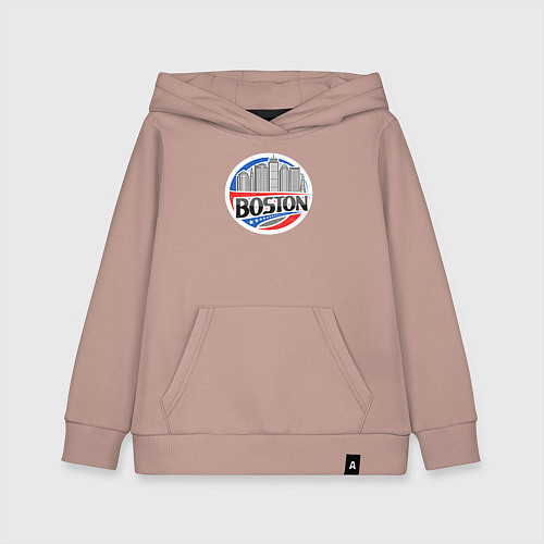 Детская толстовка-худи City Boston / Пыльно-розовый – фото 1