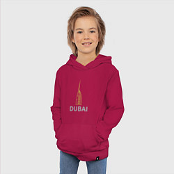 Толстовка детская хлопковая Дубай парус, цвет: маджента — фото 2