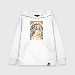 Толстовка детская хлопковая Провожающая в последний путь Фрирен эльф, цвет: белый