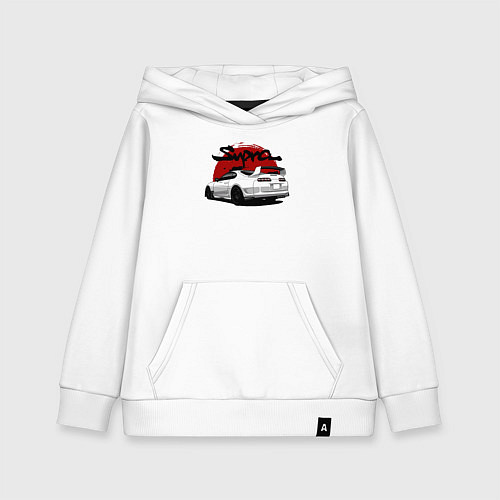 Детская толстовка-худи Автомобиль Toyota Supra / Белый – фото 1