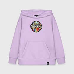 Толстовка детская хлопковая Андорра, цвет: лаванда