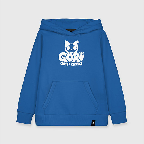 Детская толстовка-худи Goro cuddly carnage logo / Синий – фото 1