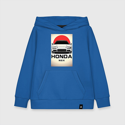 Детская толстовка-худи Honda nsx автомобиль / Синий – фото 1