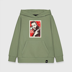 Толстовка детская хлопковая Joe Strummer of the Clash, цвет: авокадо