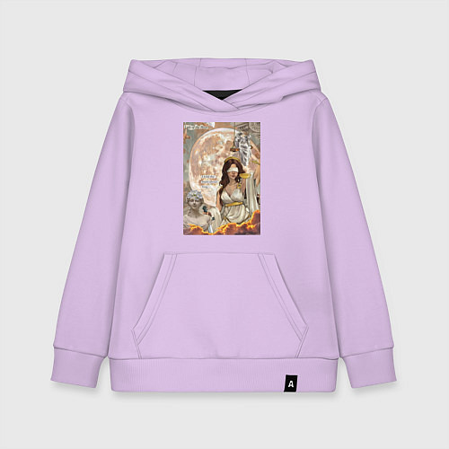 Детская толстовка-худи Фемида богиня правосудия / Лаванда – фото 1