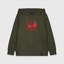 Толстовка детская хлопковая New York red, цвет: хаки