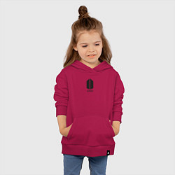 Толстовка детская хлопковая BTS Army black, цвет: маджента — фото 2