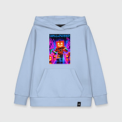 Детская толстовка-худи Halloween is coming - neon glow collaboration