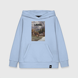 Толстовка детская хлопковая Leonid деревушка, цвет: мягкое небо