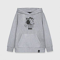 Толстовка детская хлопковая Счастливый малыш, цвет: меланж