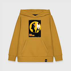 Толстовка детская хлопковая Криминальное чтиво парный танец, цвет: горчичный