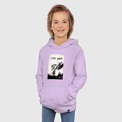 Толстовка детская хлопковая Тхэквондо боец, цвет: лаванда — фото 2