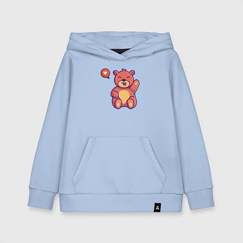 Детская толстовка-худи Lovely bear / Мягкое небо – фото 1
