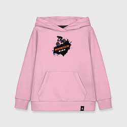 Толстовка детская хлопковая Горный велик, цвет: светло-розовый