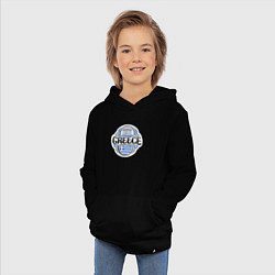 Толстовка детская хлопковая Греция, цвет: черный — фото 2