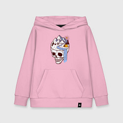 Толстовка детская хлопковая Dead camper, цвет: светло-розовый