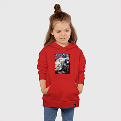Толстовка детская хлопковая Ван-Пис Йонко пираты, цвет: красный — фото 2