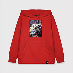 Толстовка детская хлопковая Ван-Пис Йонко пираты, цвет: красный