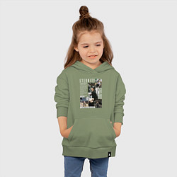 Толстовка детская хлопковая Stray kids Bang Chan Eternity, цвет: авокадо — фото 2