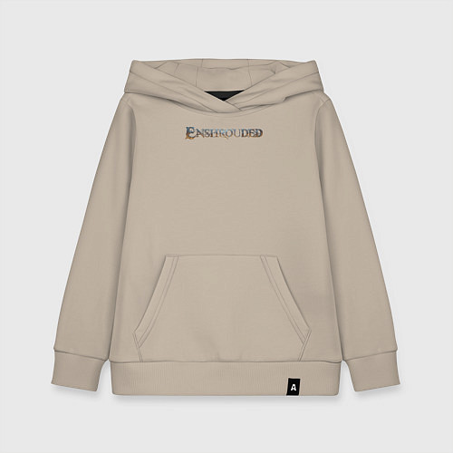 Детская толстовка-худи Enshrouded logo / Миндальный – фото 1