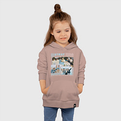 Толстовка детская хлопковая Stray kids ot8, цвет: пыльно-розовый — фото 2