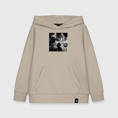 Детская толстовка-худи House of the balloons / Миндальный – фото 1