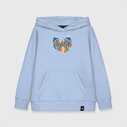 Толстовка детская хлопковая Wu-tang knicks, цвет: мягкое небо