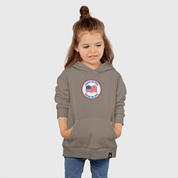 Толстовка детская хлопковая Сделано в Америке, цвет: утренний латте — фото 2