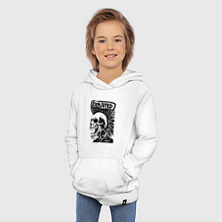 Толстовка детская хлопковая The exploited skull, цвет: белый — фото 2