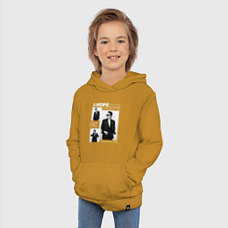 Толстовка детская хлопковая J-hope hosok bts, цвет: горчичный — фото 2
