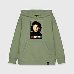 Толстовка детская хлопковая Che guevara - Chelentano, цвет: авокадо
