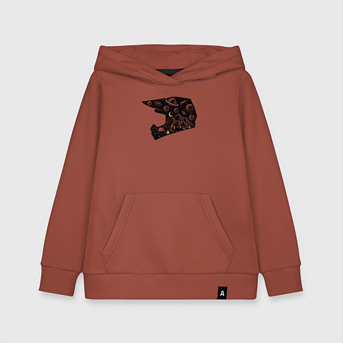 Детская толстовка-худи Космический кемпер / Кирпичный – фото 1