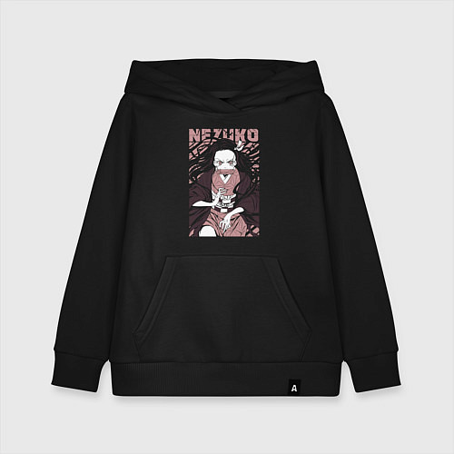 Детская толстовка-худи Nezuko black total cost / Черный – фото 1