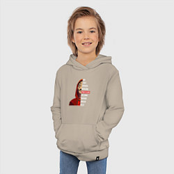 Толстовка детская хлопковая Money heist names, цвет: миндальный — фото 2