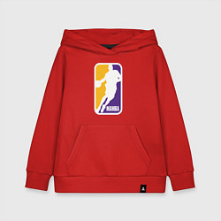 Толстовка детская хлопковая Mamba Kobe Bryant, цвет: красный