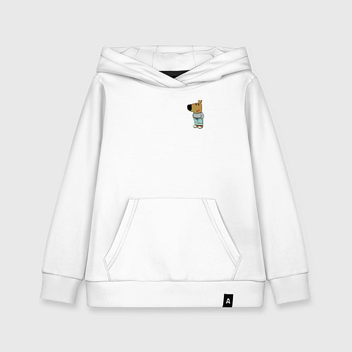 Детская толстовка-худи Just a chill guy / Белый – фото 1