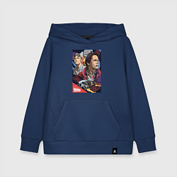 Толстовка детская хлопковая Marty and doc, цвет: тёмно-синий