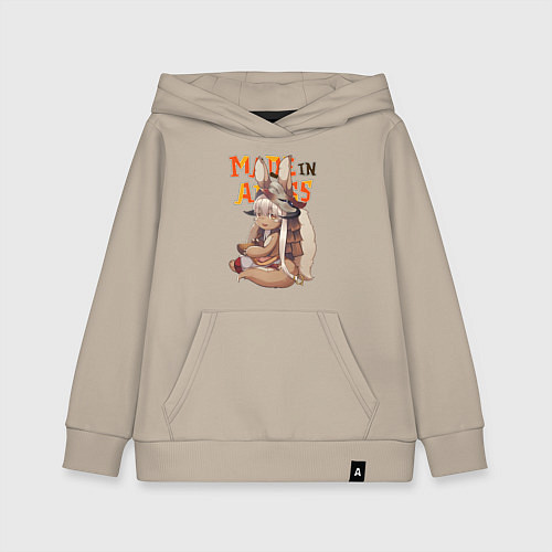 Детская толстовка-худи Созданный в бездне - Наначи / Миндальный – фото 1