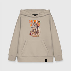 Толстовка детская хлопковая Созданный в бездне - Наначи, цвет: миндальный